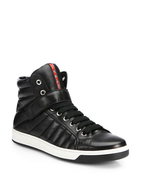 mens prada sneakers size 11|prada men's high top sneakers.